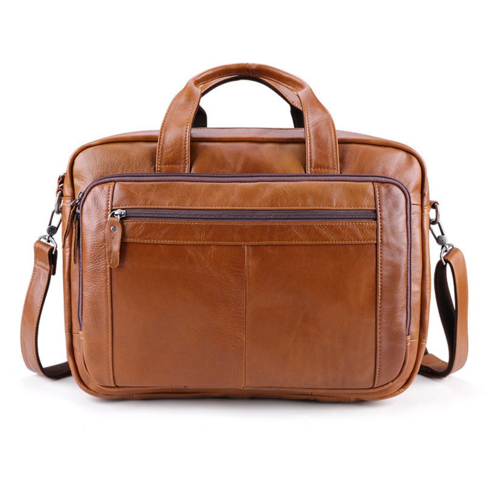 Marcus | Men's Leather Laptop Crossbody Messenger Bag