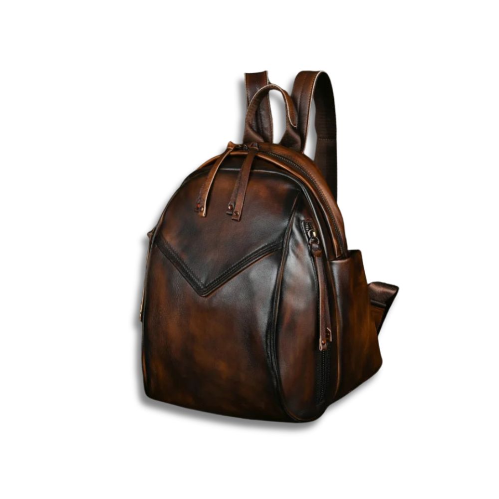 Women's Vintage Leather Travel Backpack