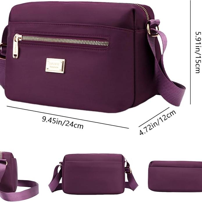 Lily | Women's Nylon Waterproof Crossbody Messenger Bag