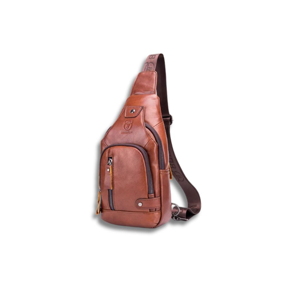 Orion | Men's Genuine Leather USB Crossbody Travel Bag