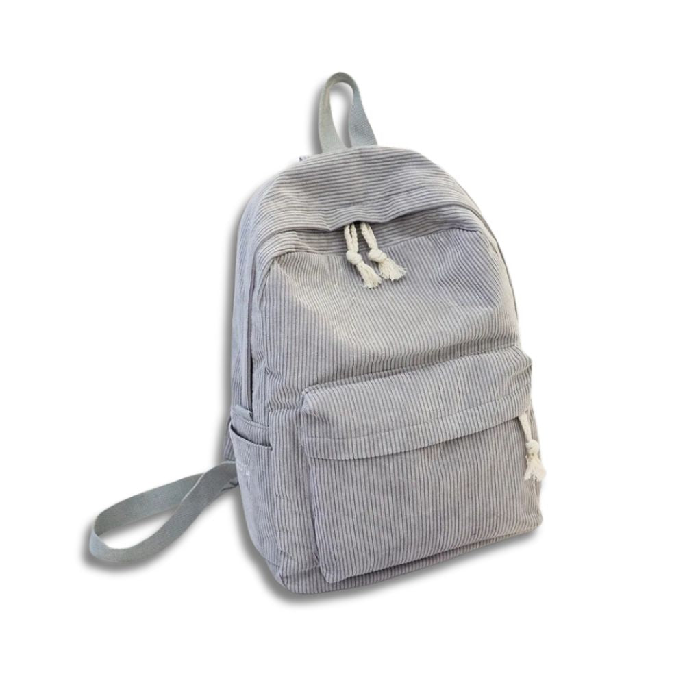 Madilyn | Women's Striped Corduroy Laptop Travel Backpack