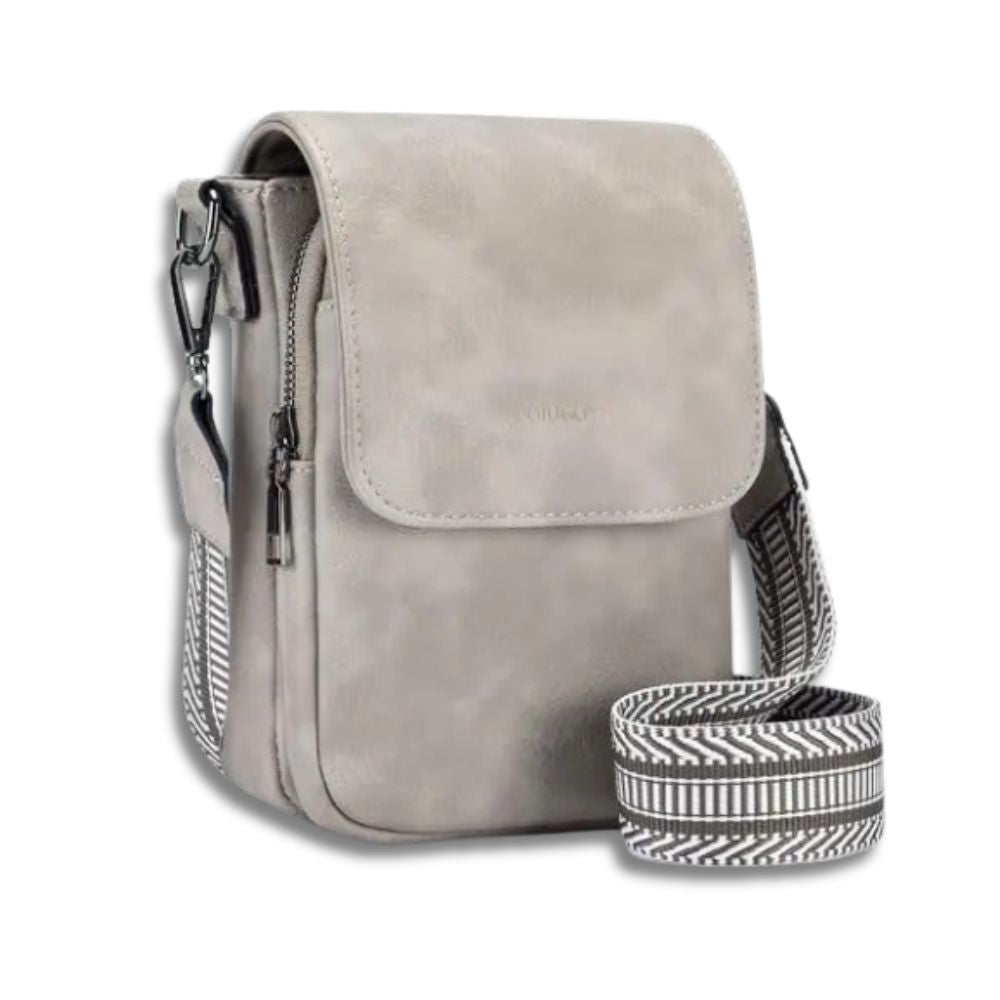 Ivy | Women's Triple-Compartment Leather Mini Phone Crossbody Bag