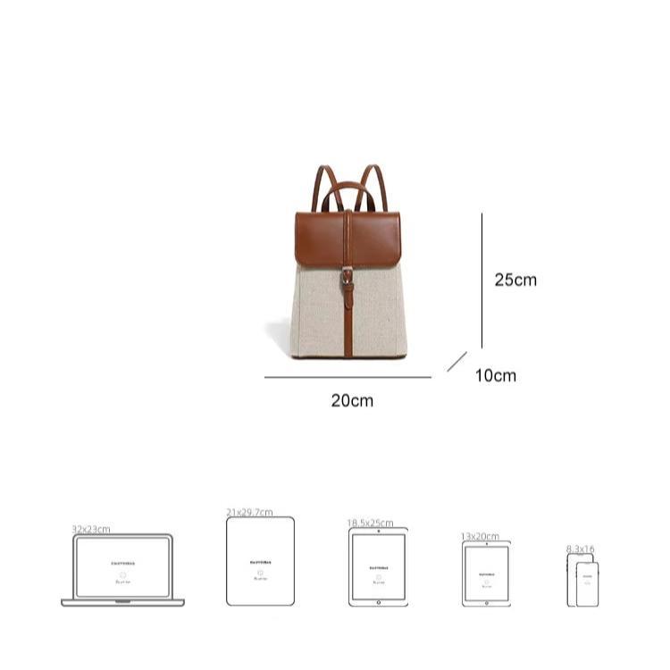 Lily | Women's Preppy Canvas Backpack