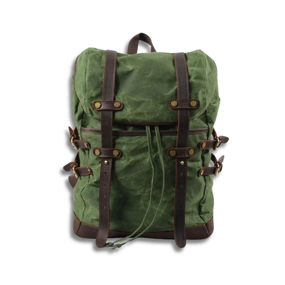 Juniper | Vintage Waxed Canvas Rucksack Travel Backpack
