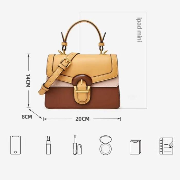 Madison | Women's Vintage Colour Block Crossbody Handbag