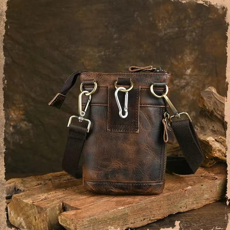 Men's James | Retro Genuine Leather Small Crossbody Bag