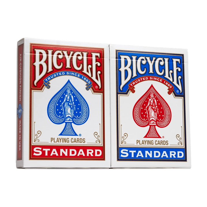 Bicycle Standard Rider Back Playing Cards, 2-Pack Deck of 52 Cards Plus Jokers, Classic Poker Size Card Deck for Poker Bridge Rummy and Card Games, Smooth Linen Finish Cards for the Gentleman's Table, Cigar Lounge, and Travel