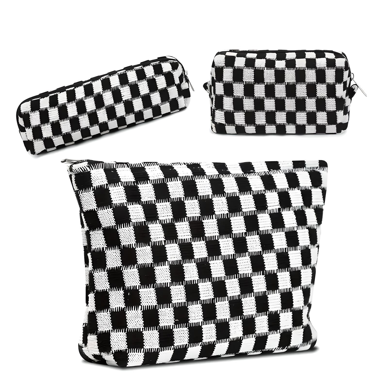 Jessica | Women's Travel 3-Piece Cosmetic Makeup Bag Set