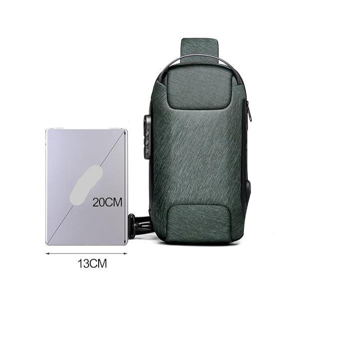 Men's Anti-Theft Large Crossbody Sling Travel Bag