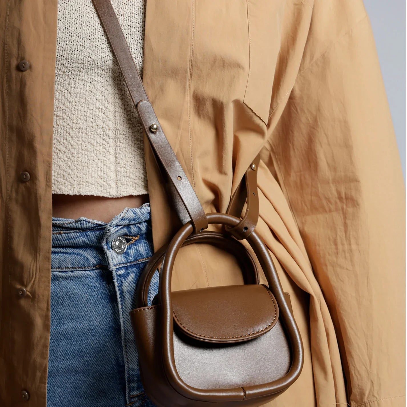 Emma | Women's Mini Vintage Crossbody Sling Saddle Bag