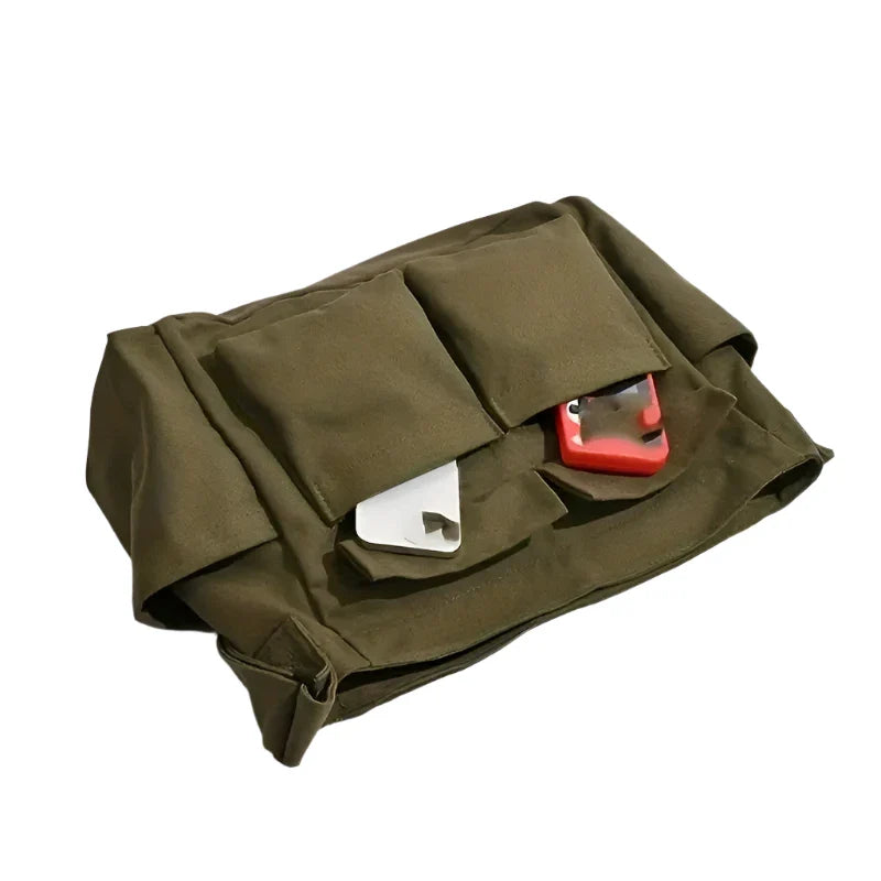 Ellie | Women's Vintage Canvas Large Crossbody Messenger Bag