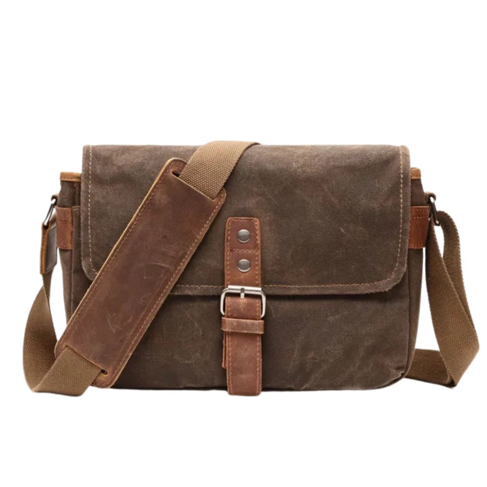 Noah | Men's Waxed Canvas Crossbody Camera Messenger Bag