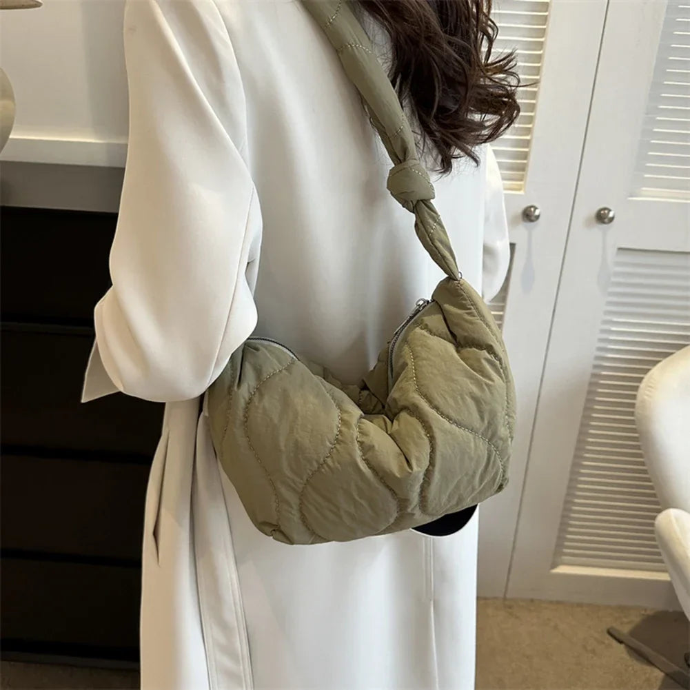 Piper | Women's Quilted Puffer Crossbody Messenger Handbag
