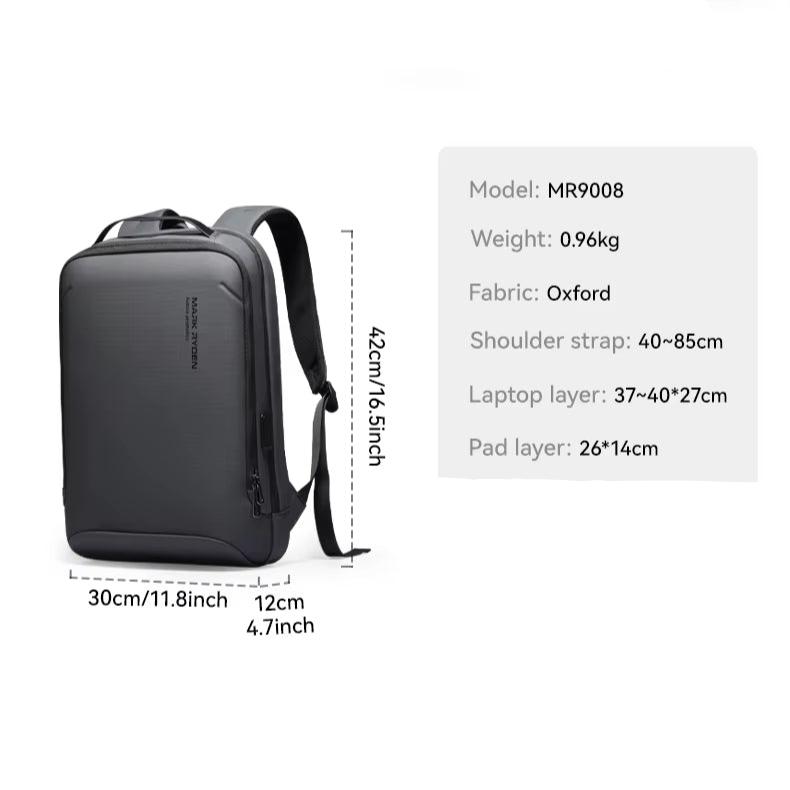 Henry | Men's Large Slim Travel Business Laptop Backpack