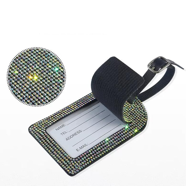 Glittering Passport Holder & Luggage Tag Set