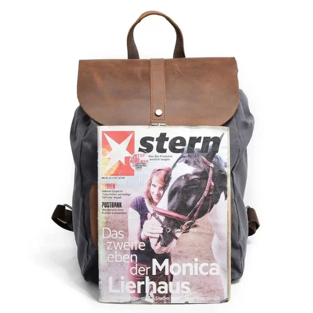 Liam | Waxed Canvas Laptop Travel Backpack