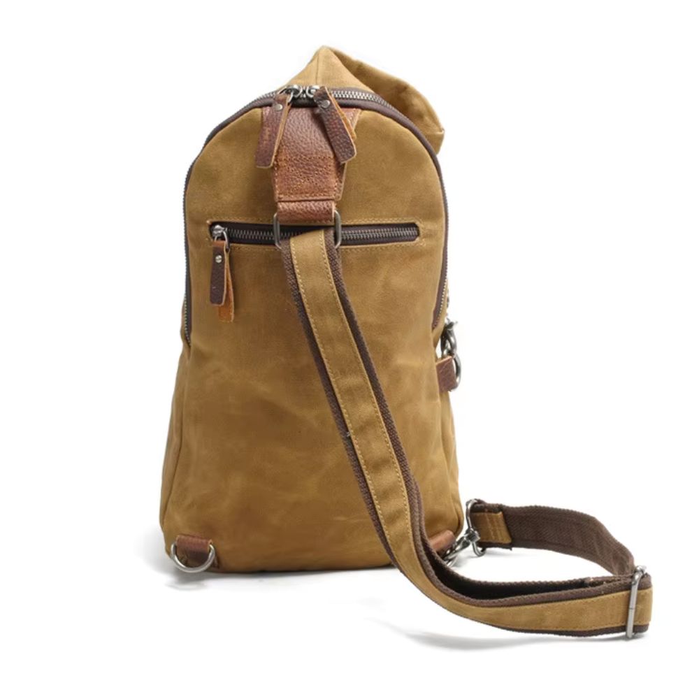 Genesis | Men's Vintage Waxed Canvas Men's Crossbody Bag