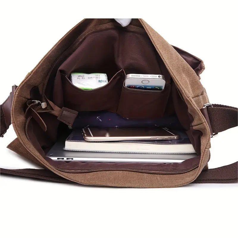 Jackson | Men's Vintage Canvas Crossbody Messenger Travel Bag
