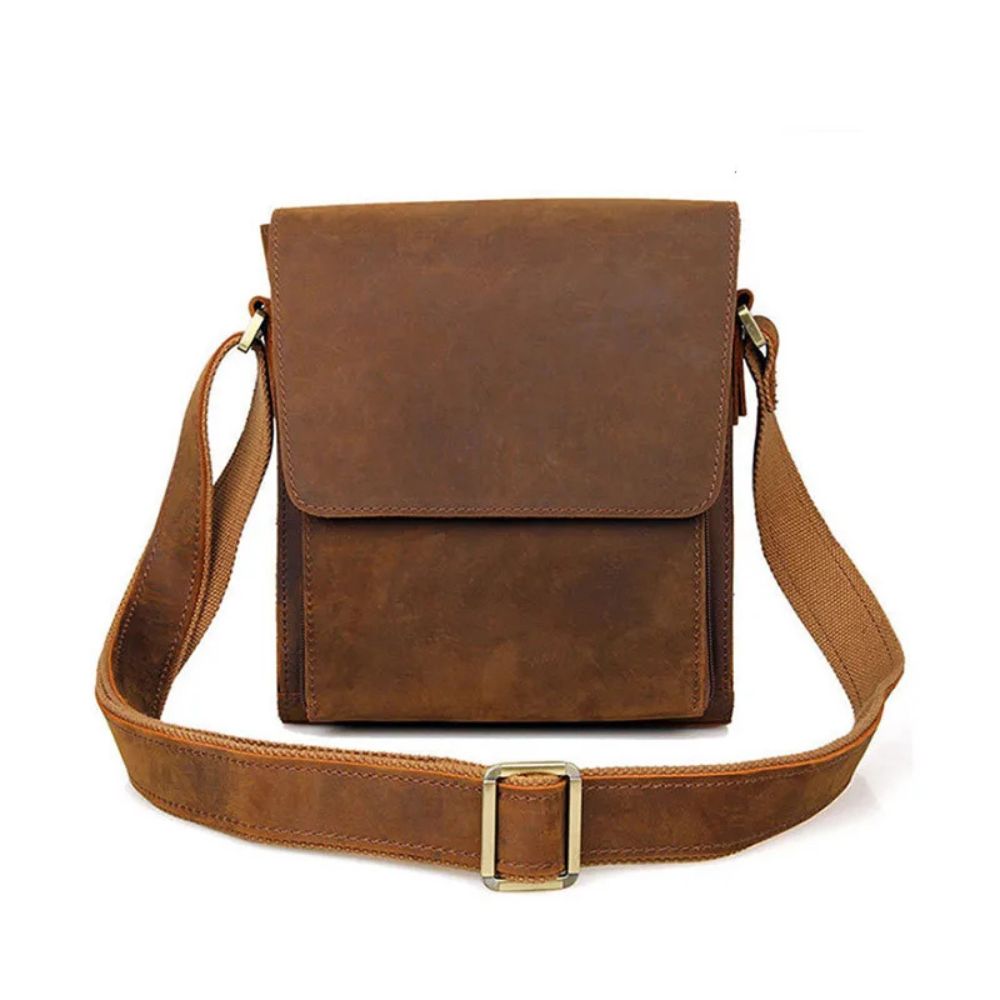 Jacob | Men's Leather Crossbody Messenger Bag