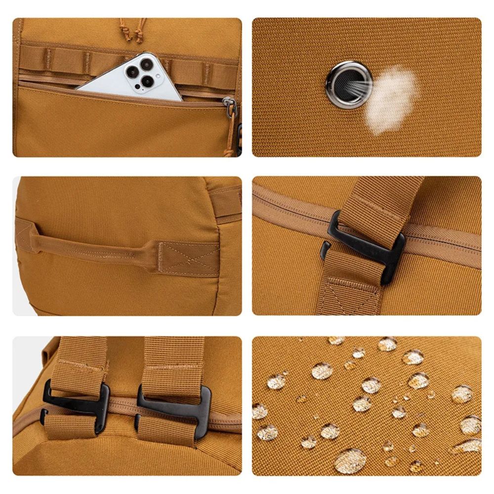 60L Large Weekender Travel  Men's Duffle Bag with Shoe Compartment