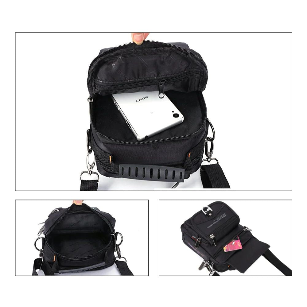 Stevie | Men's Multi-Compartment Waterproof Small Crossbody Bag