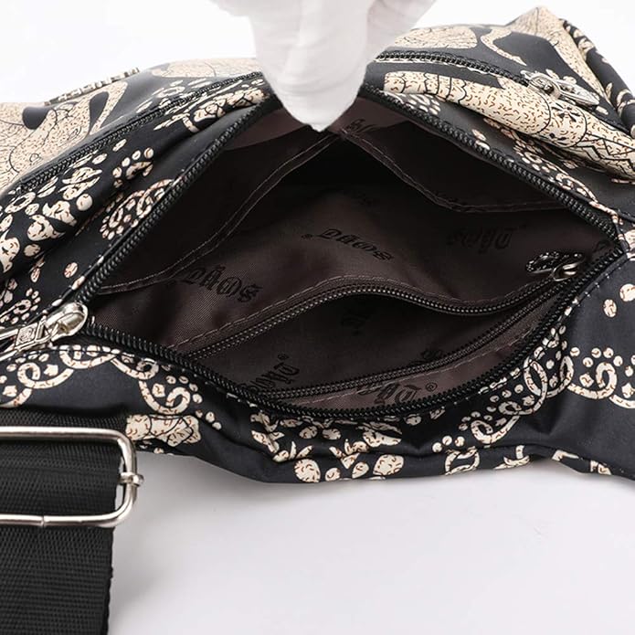 Nicole | Women's Nylon Multi-Pocket Travel Crossbody Messenger Bag