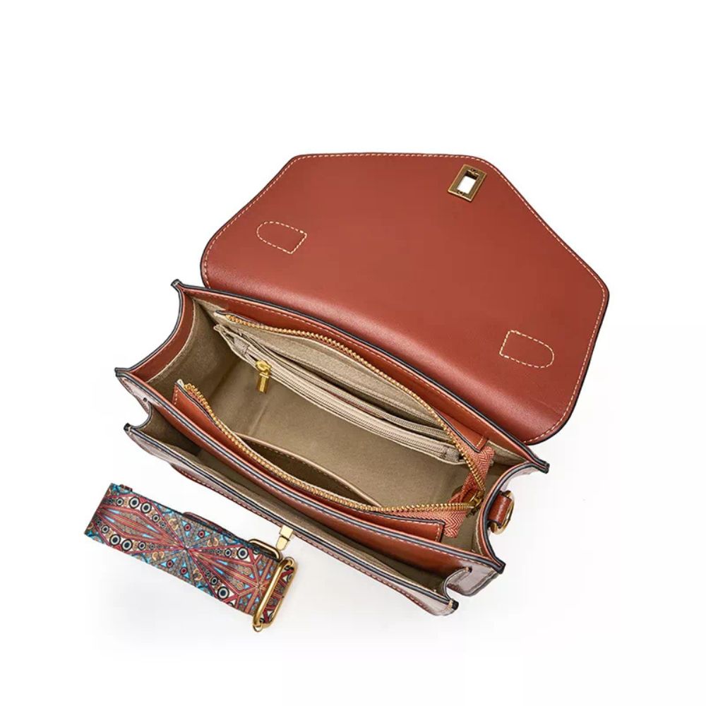 Mariana | Women's Compact Leather Small Satchel Crossbody Handbag