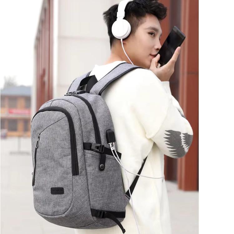 James | Men's Anti-Theft Laptop Travel Backpack with USB Charging Port