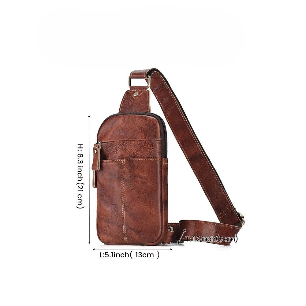 Remington | Men's Leather Travel Crossbody Bag