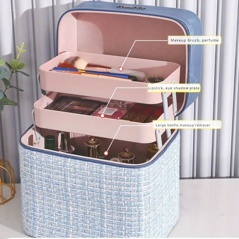 Camille | Large Capacity Cosmetic Makeup Storage Box Bag