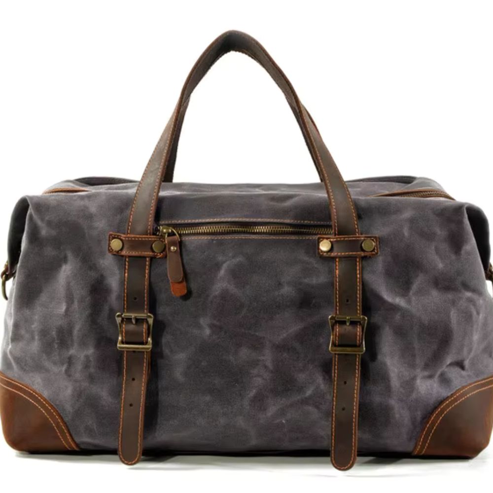 Henry | Large Waxed Canvas Travel Weekender Duffle Bag