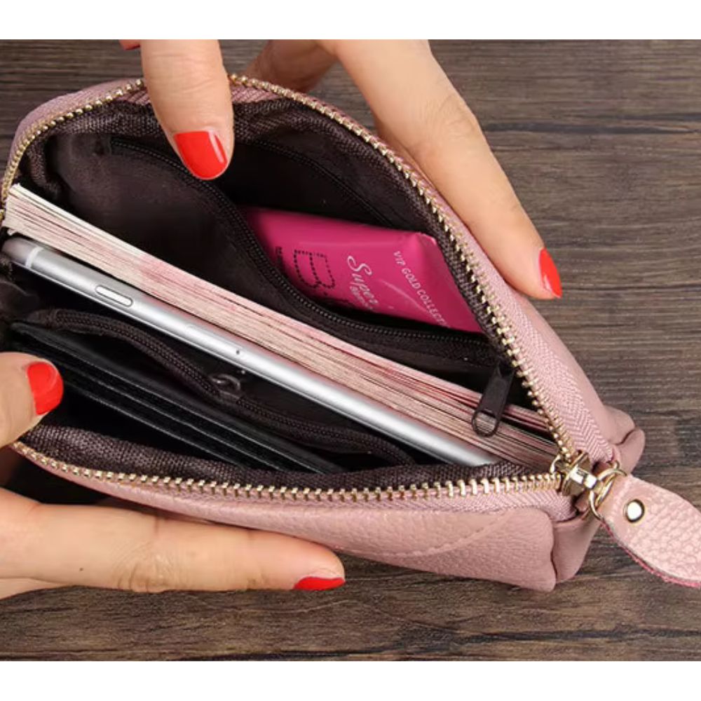 Lena | Genuine Leather Coin Purse Travel Wallet