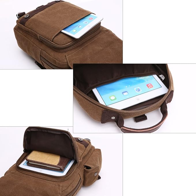 Leo | Men's Vintage Canvas Multi-Functional Large Travel Backpack
