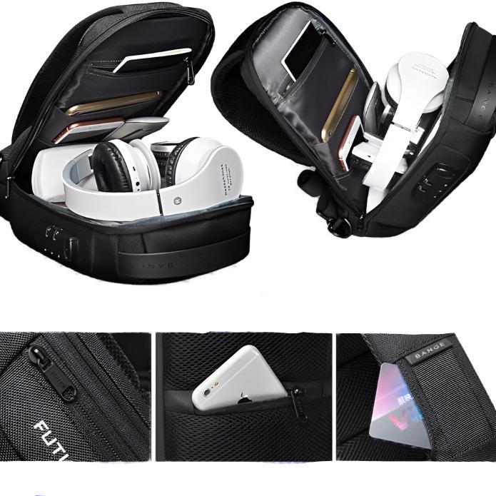 Men's Waterproof Anti-theft Crossbody Sling Travel Bag