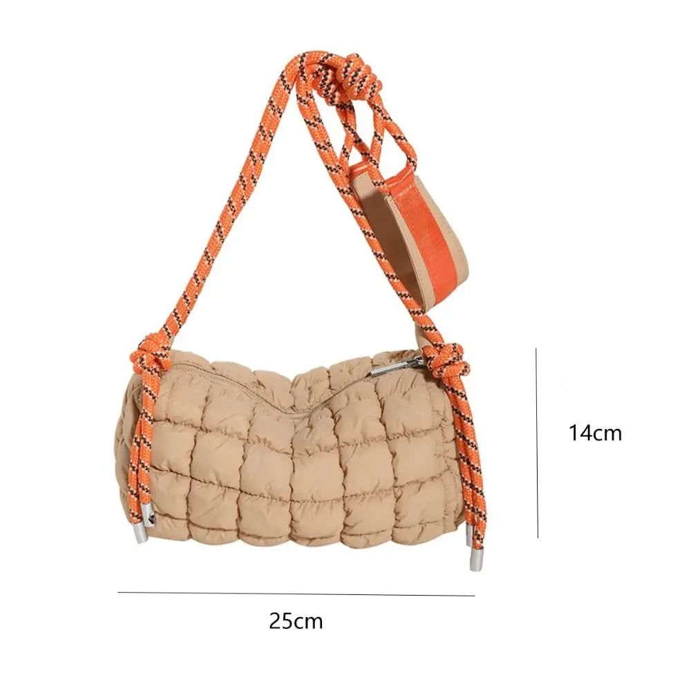 Thea | Women's Quilted Nylon Waterproof Crossbody Messenger Travel Bag