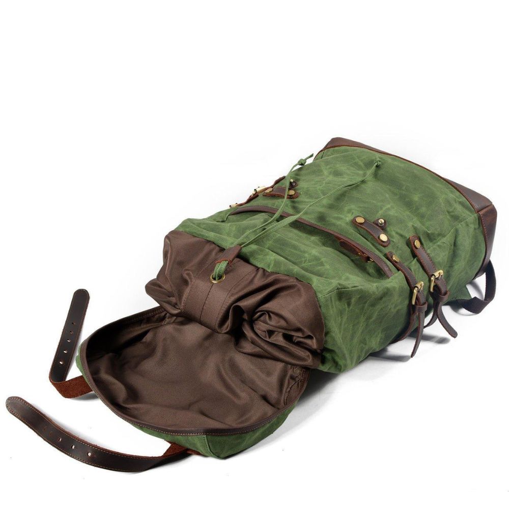 Juniper | Vintage Waxed Canvas Rucksack Travel Backpack