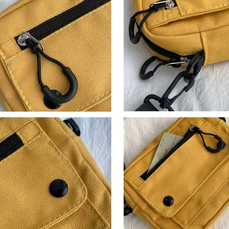 Mila | Women's Small Canvas Crossbody Square Sling Bag