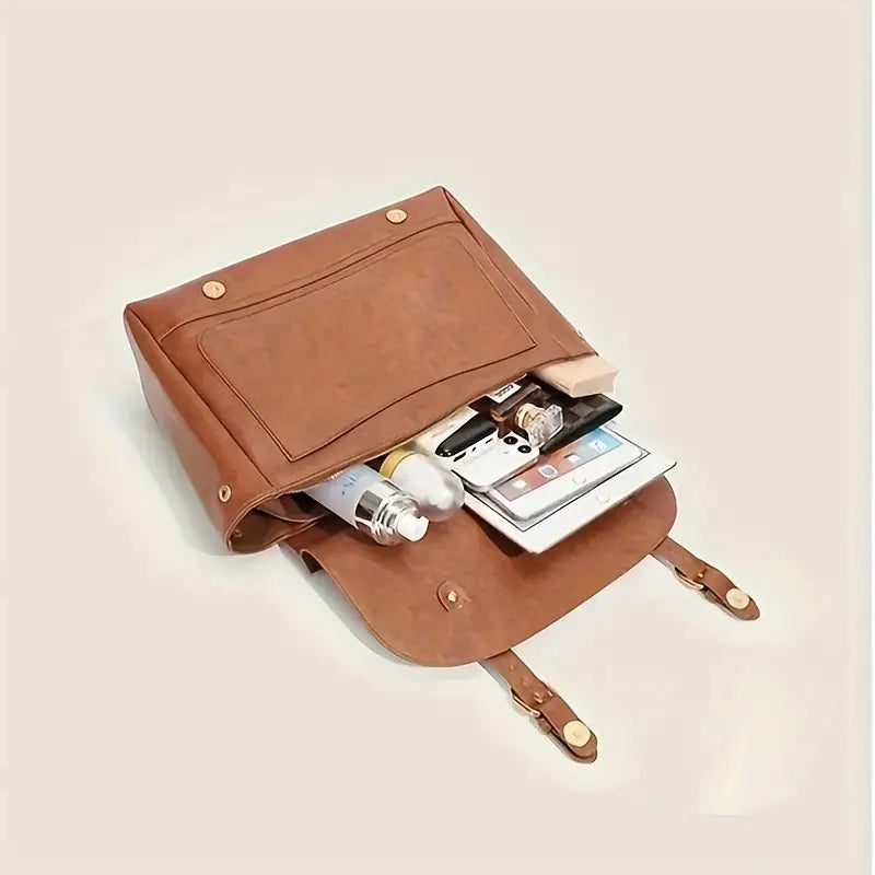 Women's Vintage Leather Convertible Crossbody Handbag