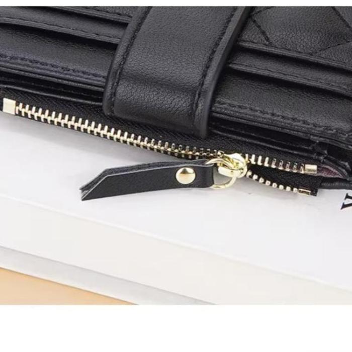 Women's Leather Travel Wallet with RFID Protection
