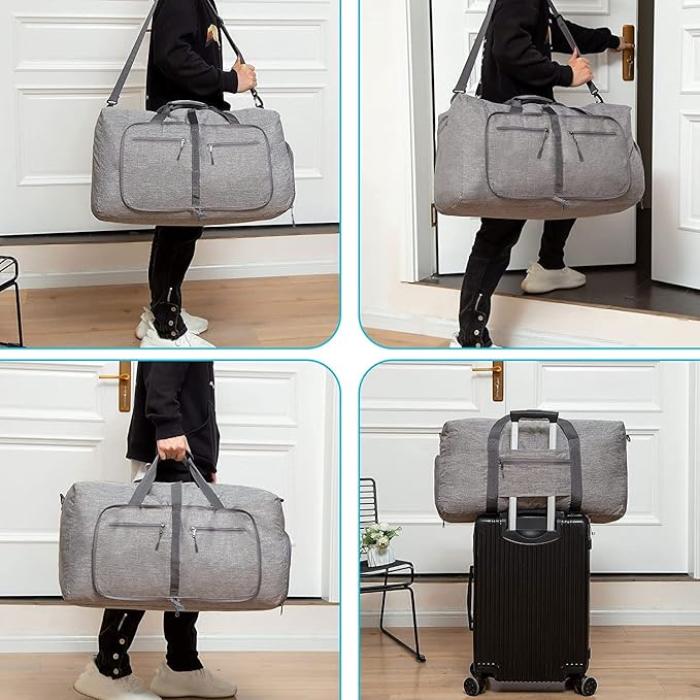 Luca | Foldable 65L Sports Travel Garment Duffle Bag with Shoe Compartment