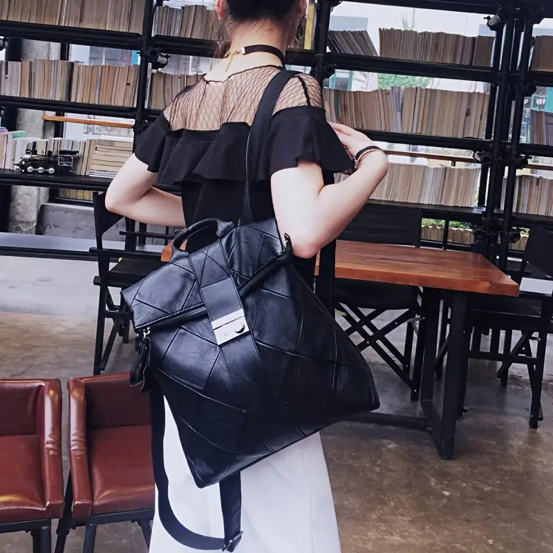Aria | Women's Elegant Faux Leather Travel Backpack