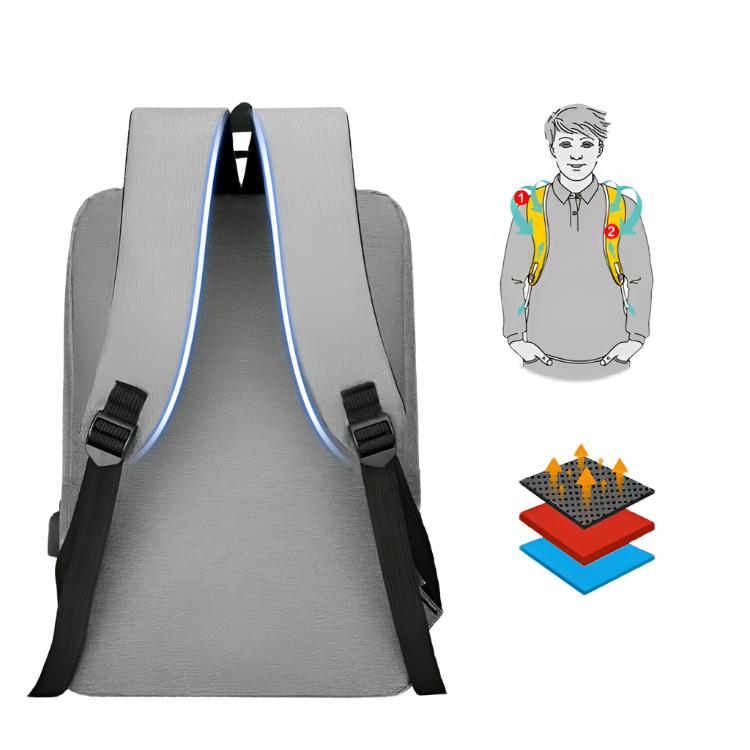Leo | Men's Sports Hiking Travel Rucksack Laptop Backpack with USB Charging Port