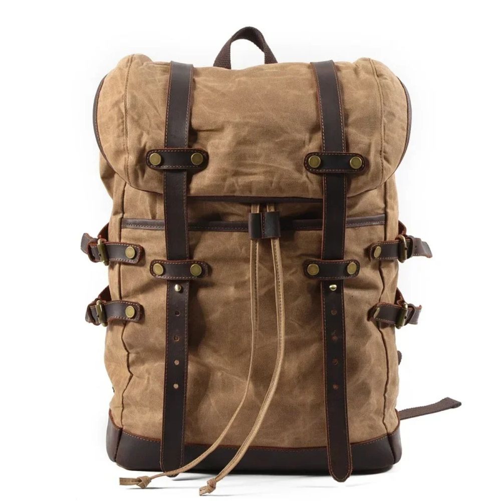 Juniper | Vintage Waxed Canvas Rucksack Travel Backpack