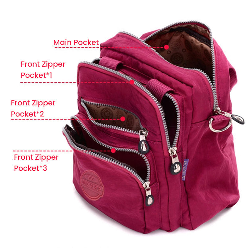 3-in-1 Waterproof Convertible Shoulder and Backpack Bag