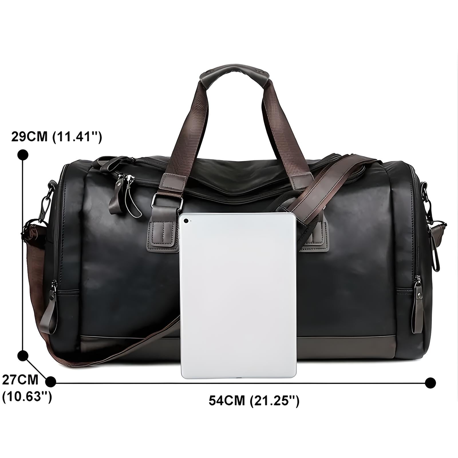 Classy Mens Leather Duffle Bag