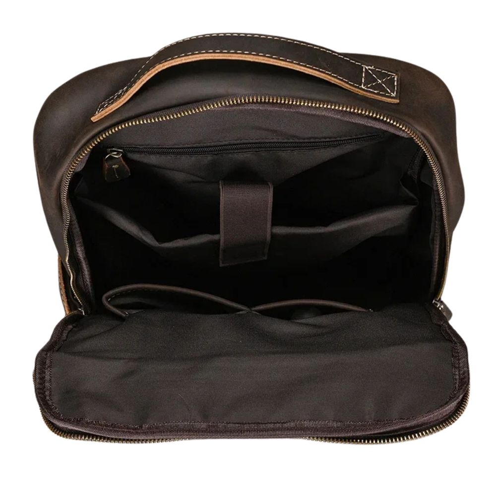 Grayson | Men's Vintage Leather Travel Laptop Backpack