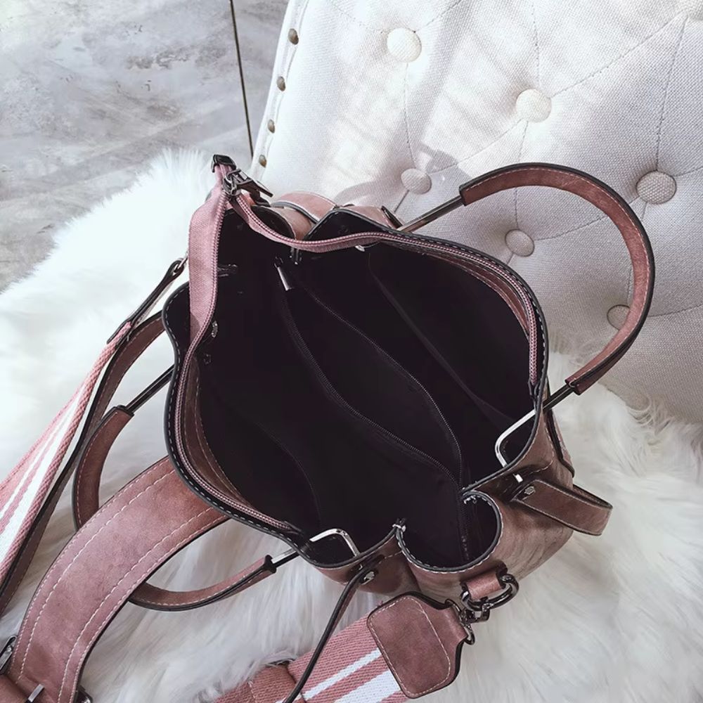 Amira | Women's Korean Vintage-Style Leather Crossbody Handbag