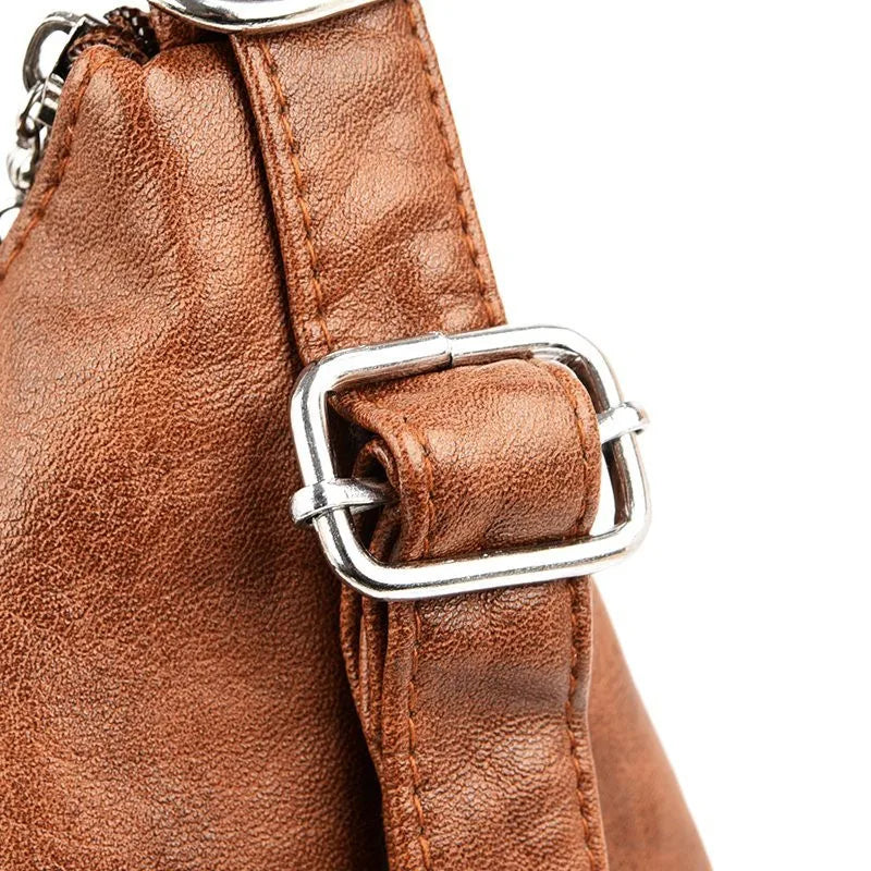 Jessica | Women's Vintage Leather Crossbody Hobo Handbag