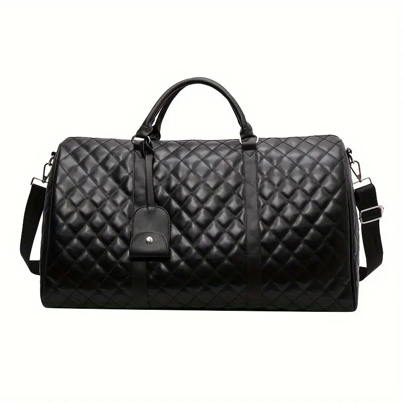 Chloe | Elegant Quilted Overnight Garment Travel Duffle Bag