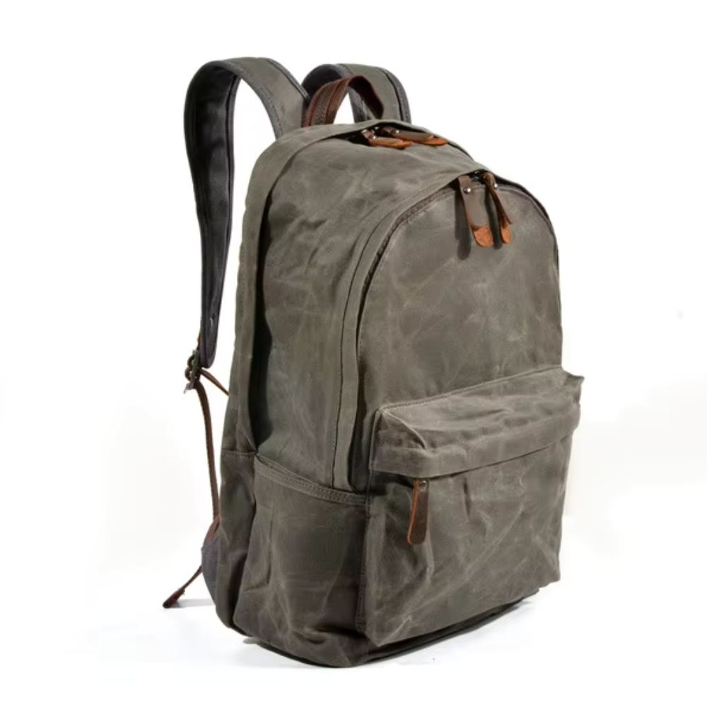 Emery | Vintage Waxed Canvas Travel Backpack